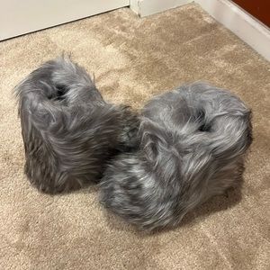 Grey Furry Boots (Unworn)